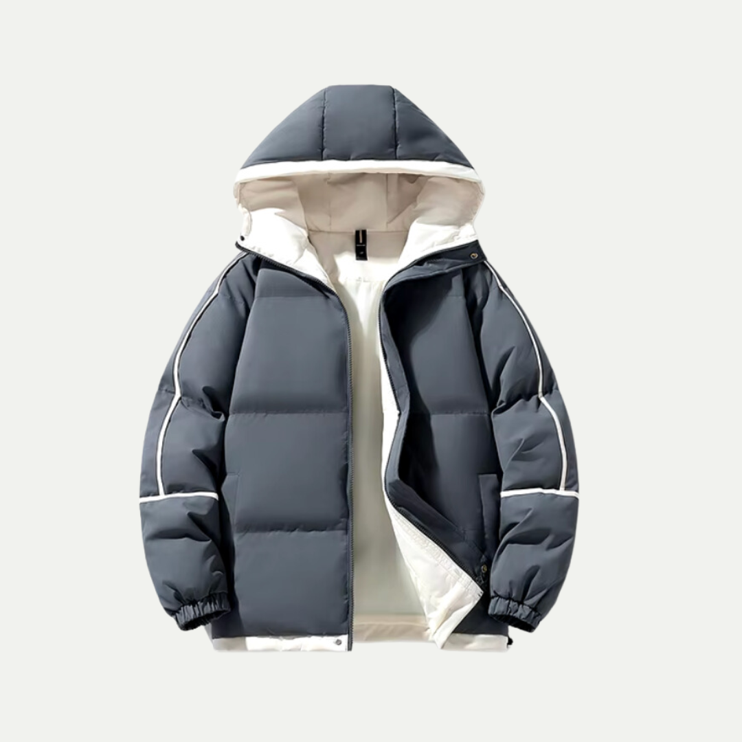 Unisex Hooded Puffer Parka – Insulated Winter Essential