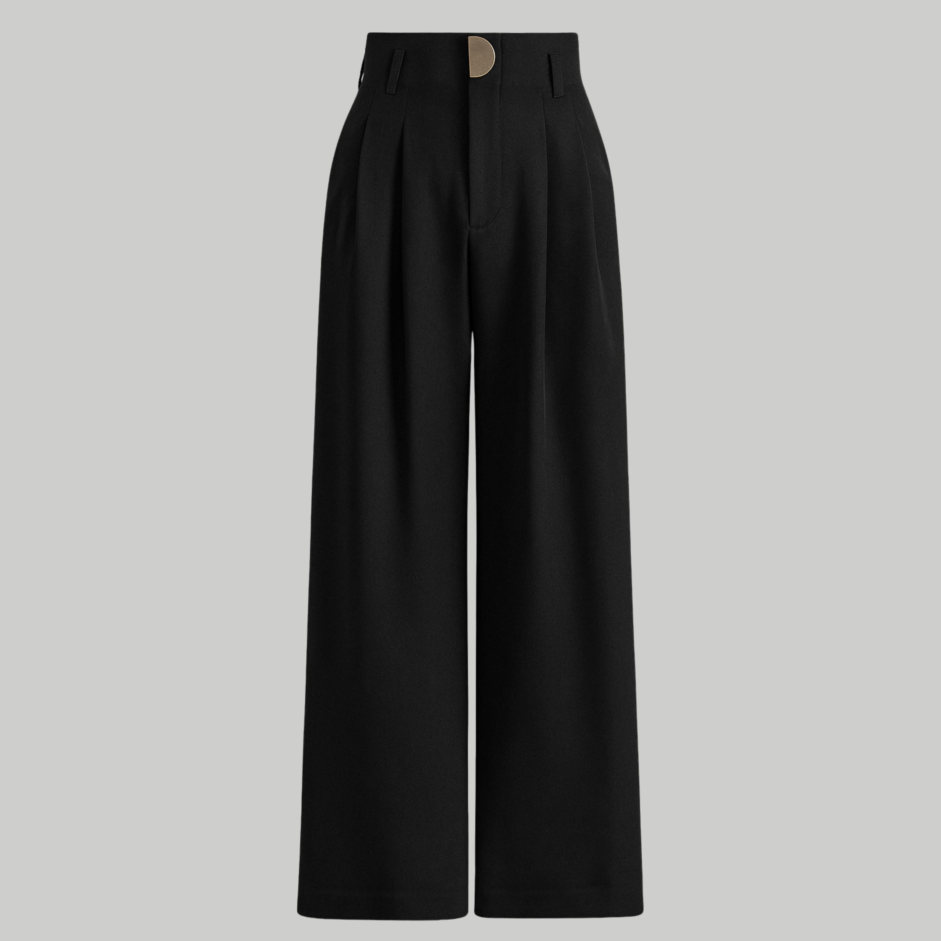 Women’s High-Waisted Wide-Leg Trousers – Elegant Pleated Design for Smart and Modern Styling