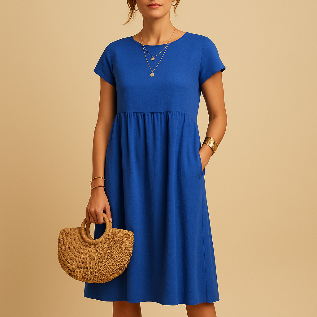 Women’s Elegant Midi Summer Dress – Lightweight and Versatile Fit
