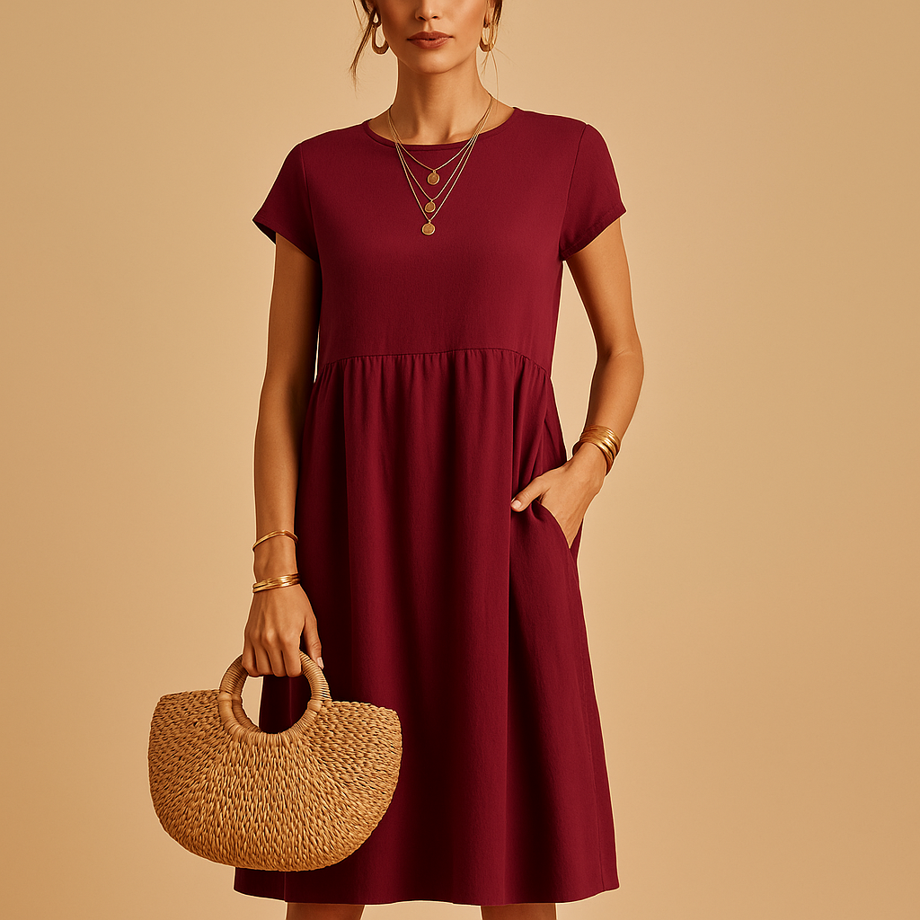Women’s Elegant Midi Summer Dress – Lightweight and Versatile Fit