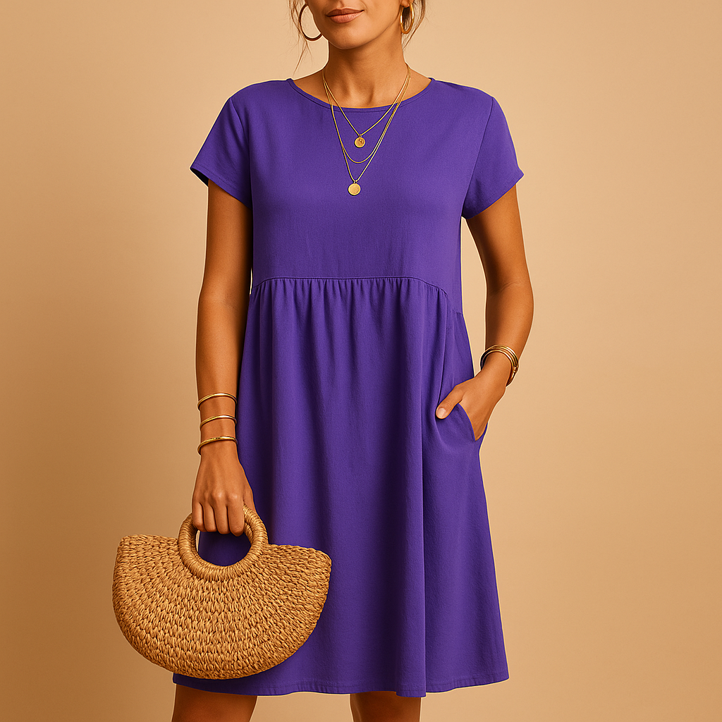 Women’s Elegant Midi Summer Dress – Lightweight and Versatile Fit