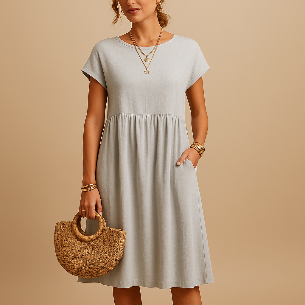Women’s Elegant Midi Summer Dress – Lightweight and Versatile Fit